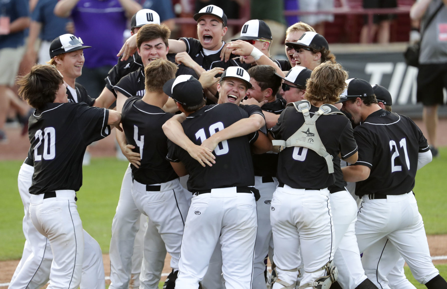 Celebrating a win